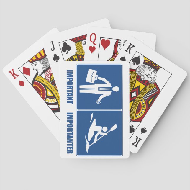 Det är viktigt med arbete, Kayaking är viktigt Kortlek (Baksidan)