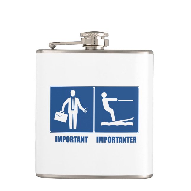 Det är viktigt med arbete, Vatten är viktigt att h Fickplunta (Framsidan)