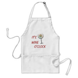 DET ÄR VIN O'CLOCK KHAKI CHEF APRON FÖRKLÄDE