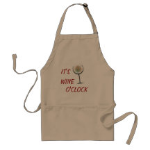 DET ÄR VIN O'CLOCK KHAKI CHEF APRON