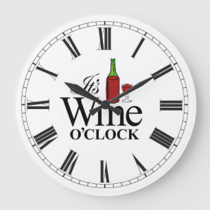 Det är Vin O'Clock wall klocka