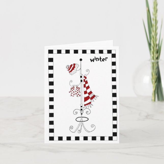 Det är vintern tack kort (Framsida)