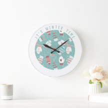 Det är vintertid Julmunkar Mönster i Mint