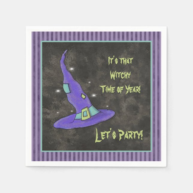 Det är vintertid på år Halloween Pappersservett (Framsidan)