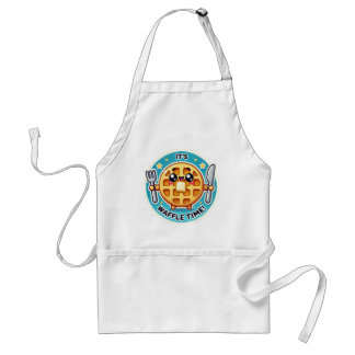 Det är Waffle Time! Funny Kawaii Kitchen Apron Förkläde