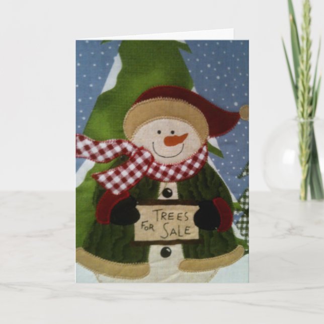 DET ÄR WARM INSIDE BREDVID TRÄD HELGKORT (Framsida)