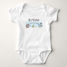 Det är Winter Baby Bodykostym