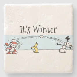 Det är Winter Stenunderlägg