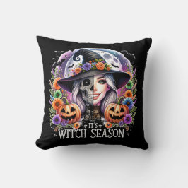 Det är Witch Season Halloween Pillow Kudde