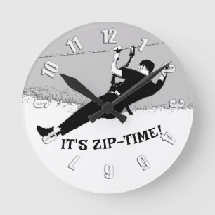 Det är Zip-Time! - Zipling Pro Rund Klocka