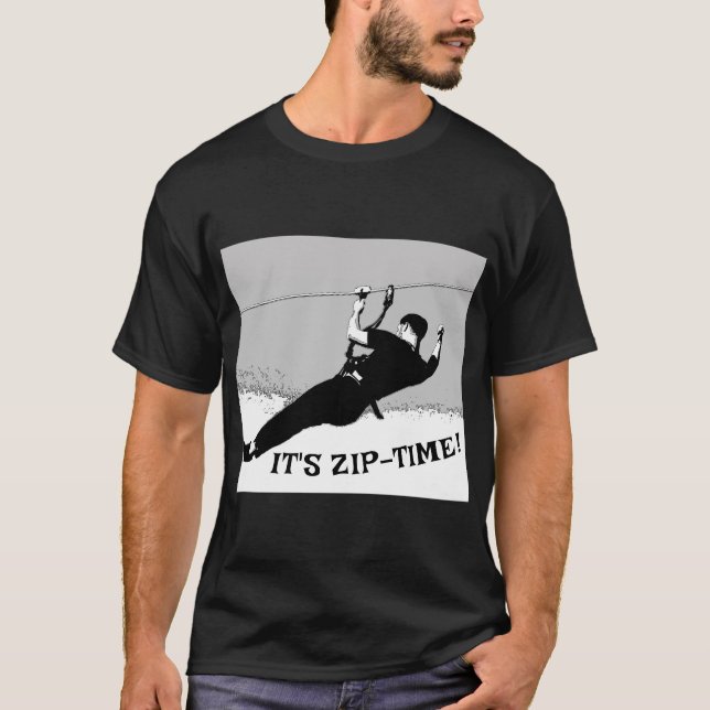 Det är Zip-Time! - Zipling Pro T Shirt (Framsida)