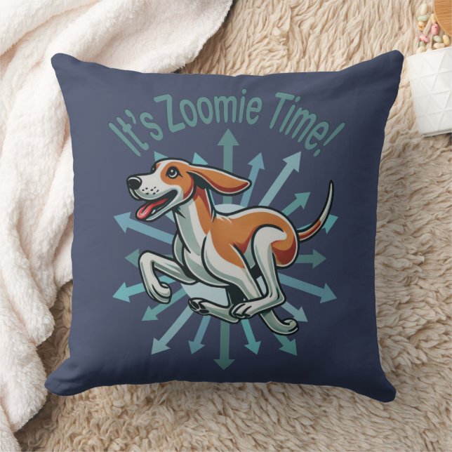 Det är Zoomie-tid Amerikansk rävhund Kudde (Filt)