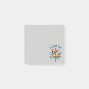 Det är Zoomie-tid Chihuahua Post-it Block