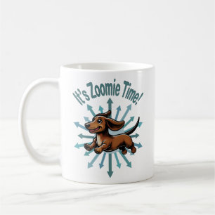 Det är Zoomie Tid Dachshund Kaffemugg