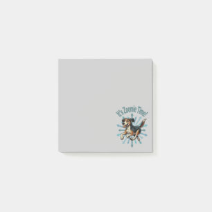 Det är Zoomie-tid Medelstor Mutt Post-it Block