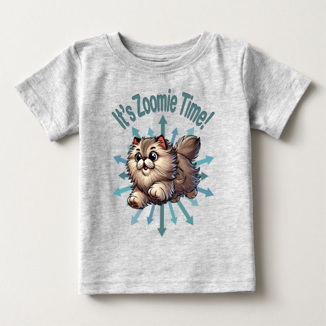 Det är Zoomie-tid Perserkatta T Shirt (Framsida)