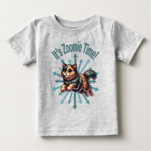 Det är Zoomie-tid Sköldpaddsskal Katt T Shirt
