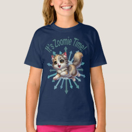 Det är Zoomie-tid Söt trefärgad katt T Shirt