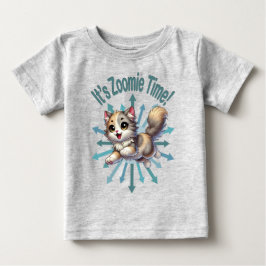 Det är Zoomie-tid Söt trefärgad katt T Shirt