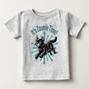Det är Zoomie-tid Svart Katt T Shirt