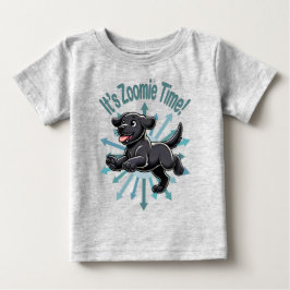 Det är Zoomie-tid Svart Labrador T Shirt