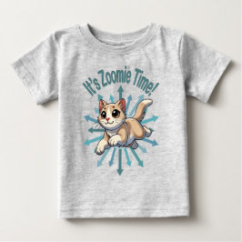 Det är Zoomie-tid Tan Tvåfärgad Katt T Shirt