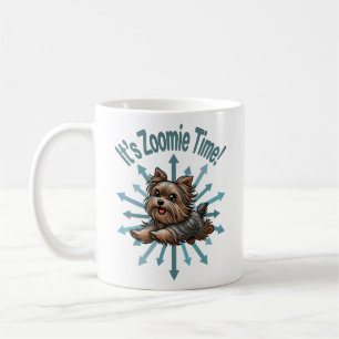 Det är Zoomie-tid Yorkshire Terrier Kaffemugg