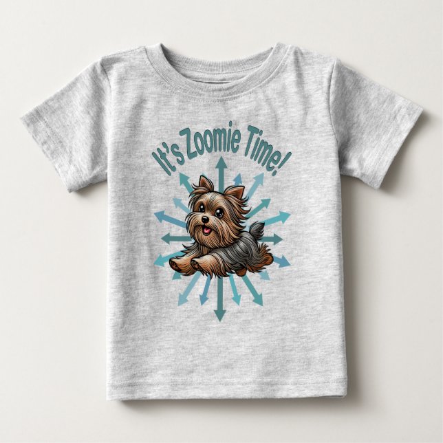 Det är Zoomie-tid Yorkshire Terrier T Shirt (Framsida)