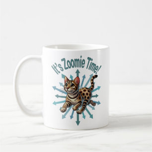 Det är Zoomie Time Bengal Cat Kaffemugg