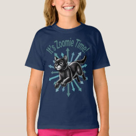 Det är Zoomie Time Black Cat T Shirt