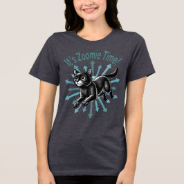 Det är Zoomie Time Black Cat T Shirt