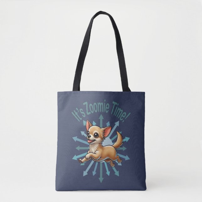 Det är Zoomie Time Chihuahua Tygkasse (Framsida)