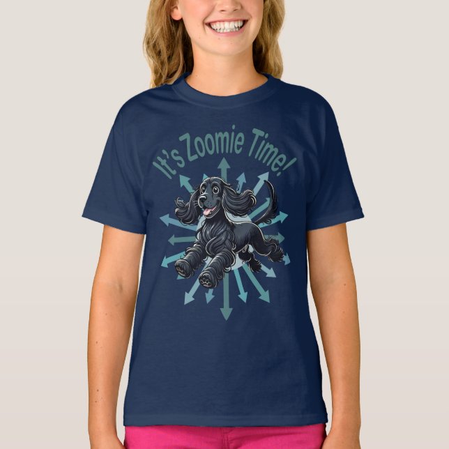 Det är Zoomie Time Cocker Spain T Shirt (Framsida)