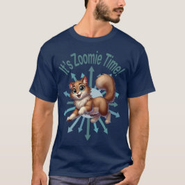 Det är Zoomie Time Cute Brown & White Cat T Shirt