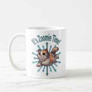 Det är Zoomie Time Dilute Calico Cat Kaffemugg