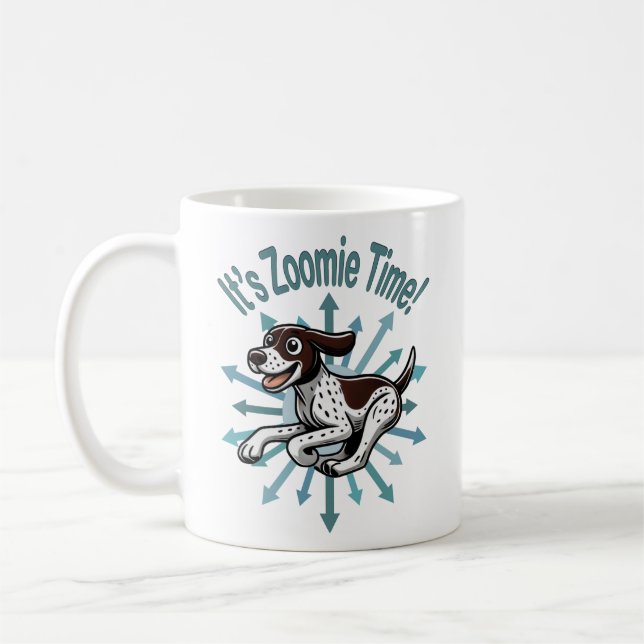 Det är Zoomie Time German Shorthar Pointer Kaffemugg (Vänster)