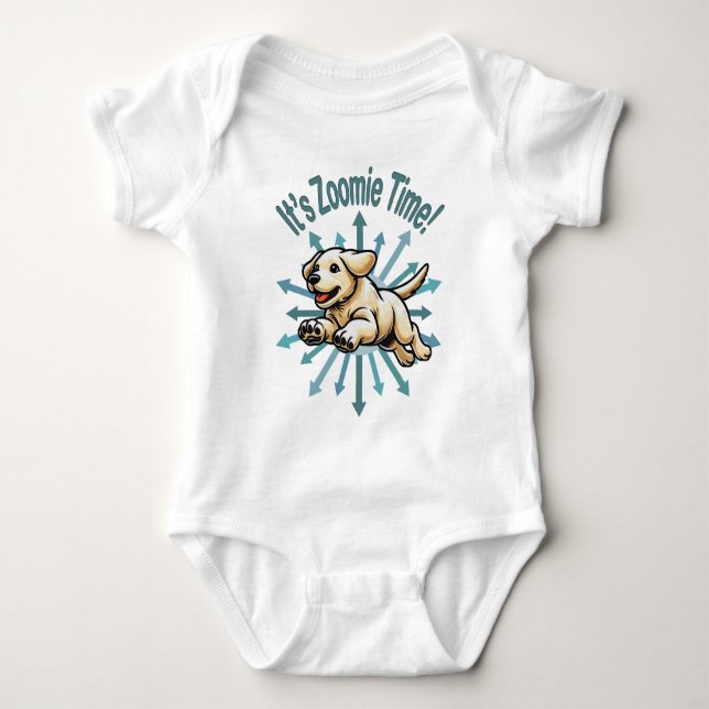 Det är Zoomie Time Golden Lab T Shirt (Framsida)