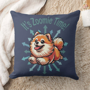 Det är Zoomie Time Pomeranian Kudde