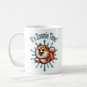 Det är Zoomie Time Pommanian Kaffemugg