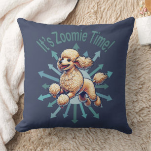Det är Zoomie Time Pudel Kudde