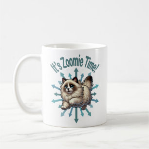 Det är Zoomie Time Ragdoll Cat Kaffemugg