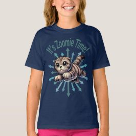Det är Zoomie Time Scottish Fold Cat T Shirt