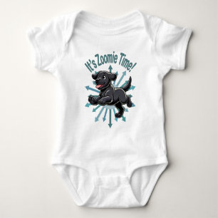 Det är Zoomie Time Svart lab T Shirt