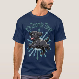 Det är Zoomie Time Svart lab T Shirt