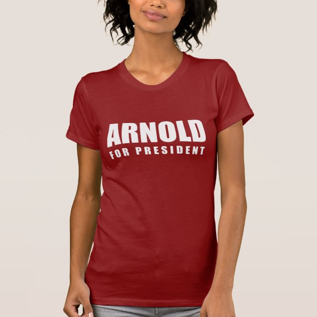 Det ARNOLD SCHWARZENEGGER valet utrustar Tee (Framsida)