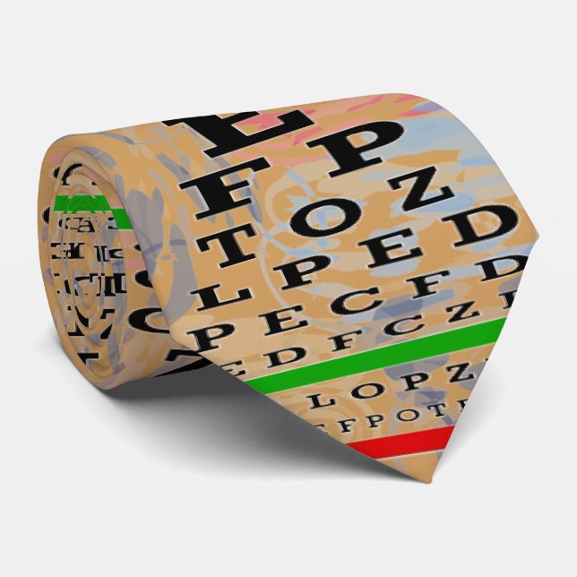Det Artsy ögat kartlägger optometrikerguld Slips (Rullad)