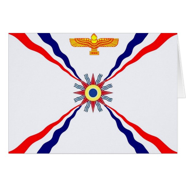 Det assyriska ChaldeanSyriac lagret Hälsningskort (Framsidan Horizontal)