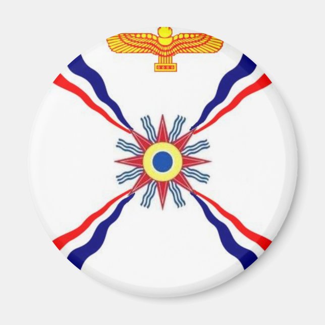 Det assyriska kaldeiska syriska lagret magnet (Framsidan)