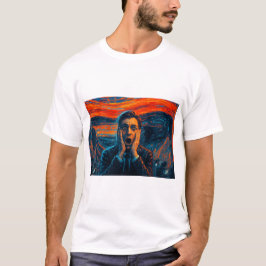 Det Återskapade Skriket – Djärvt Uttryck för Män  T Shirt