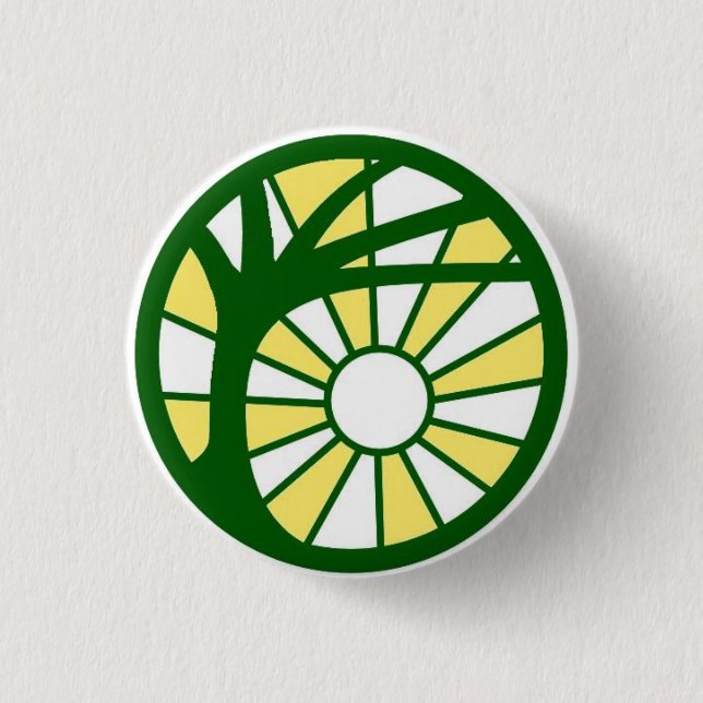 Det Atheopagan symbolet knäppas Knapp (Framsida)